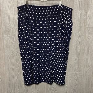 Black and White polka dot skirt - PLUS SIZE